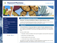 Tablet Screenshot of haywoodpharmacy.co.uk